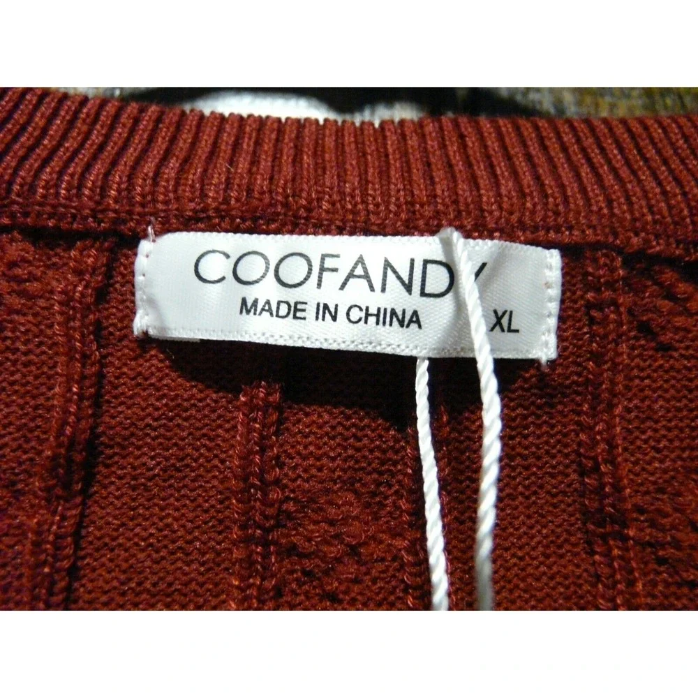 Coofandy cable knit